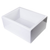 Alfi Brand 24" White Smooth Thick Wall Fireclay Sgl Bowl Farm Sink AB2418SB-W